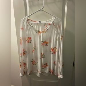 Old Navy floral blouse - M